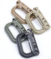 Pacchetto Premium di 8 Grimloc Multifunzionali con Chiusura a Karabina - Clip per Rappresentanza Tattica - Cintura Tattica con Chiusura a Karabina