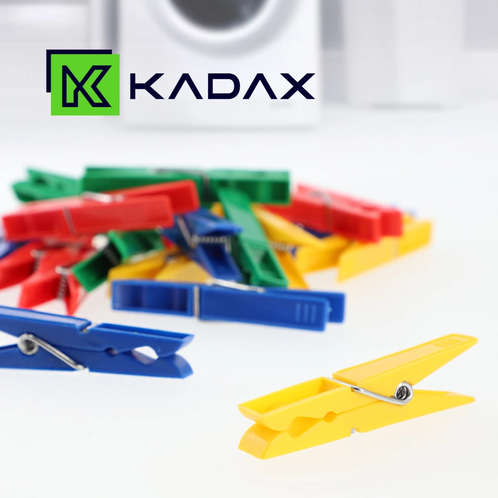 Mollette per bucato KADAX, ferma-panni, colorate, resistenti, 20 pezzi