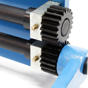 Bordatrice manuale per lamiera con cavalletto di supporto e matrici per realizzare bordi diversi