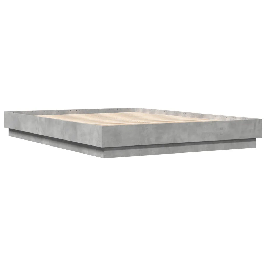 Giroletto con Luci LED Grigio Cemento 160x200 cmcod mxl 90935
