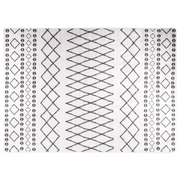 Tappeto del soggiorno | Tappeto Lavabile 120x180 cm Nero e Bianco
