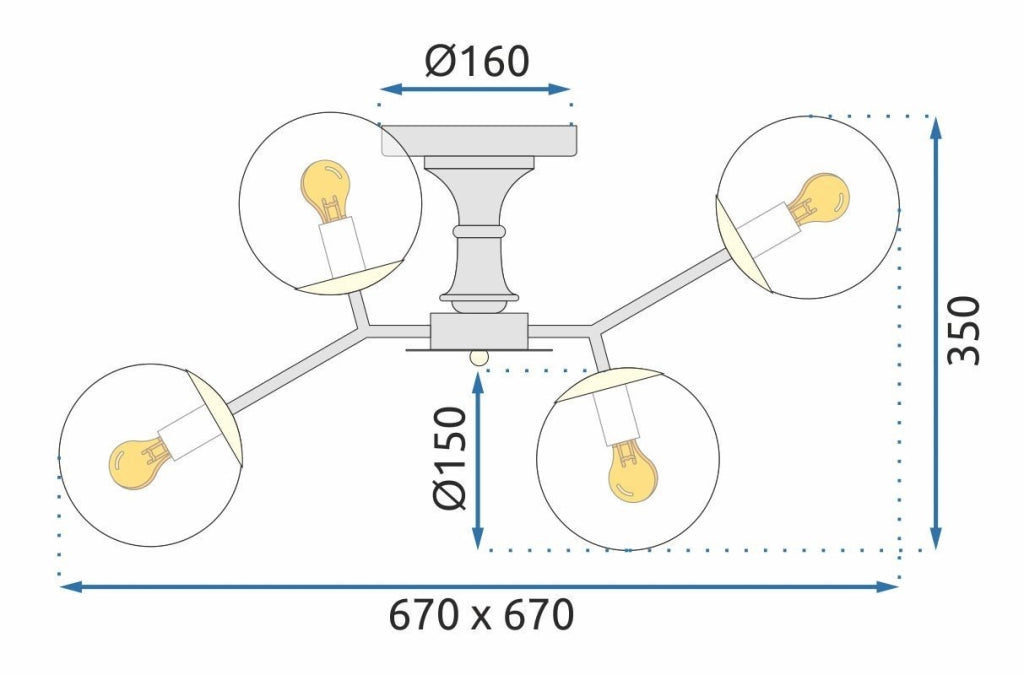 Lampada APP1134-6C