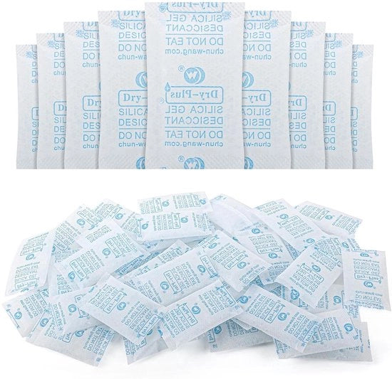 Pacchetti di silicagel da 60 confezioni a 5 gram - desumidificatore per alimenti - silicagel - pacchetti di silicagel - palline di silice - articoli di prima necessità - alimenti - abbigliamento - alimenti - assorbitori di umidità