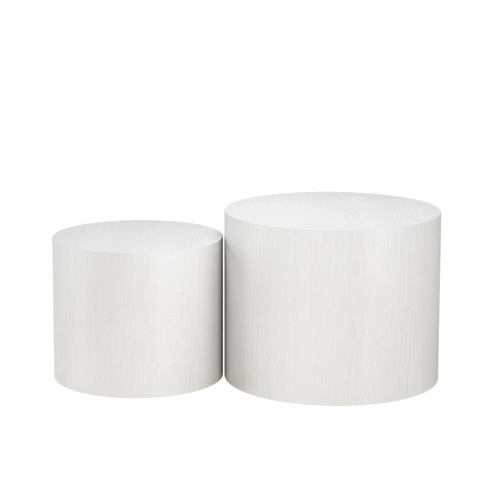 Vicco Set di tavolini da caffè Bianco 48 x 48 cm