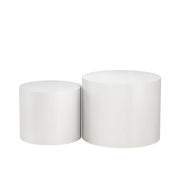 Vicco Set di tavolini da caffè Bianco 48 x 48 cm