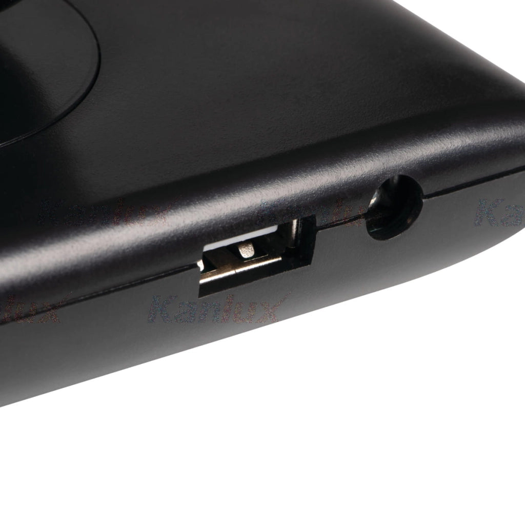 Lampada da scrivania Kanlux Preda 7,3W USB luce variabile nero