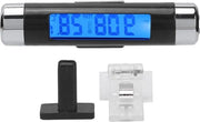 Termometro Display 2-in-1 Auto Dashboard Nero schermo Blu Sfondo illuminazione LED Calendario Orologio Termometro Digitale.