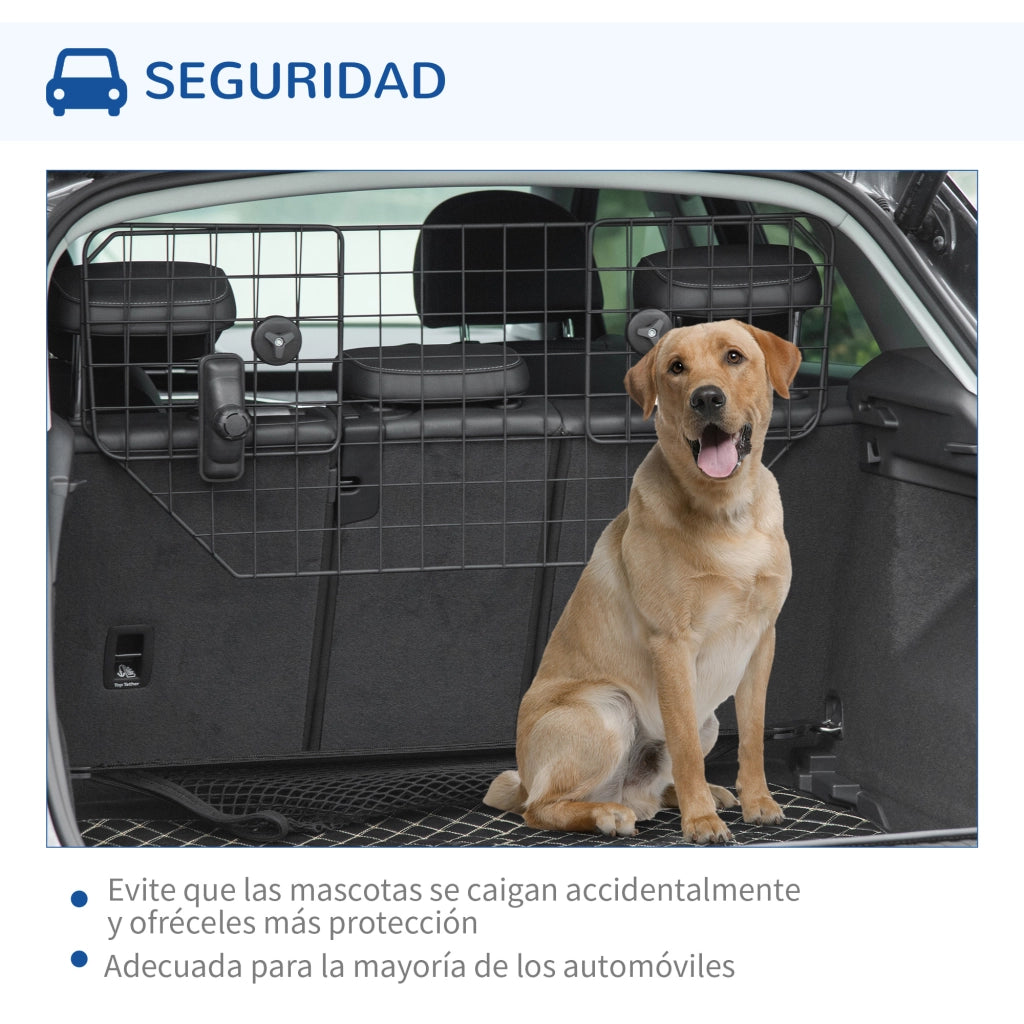 Barriera Protettiva Auto per Cani ¨C zephmum ¨C 90-120x40,5 cm Nero