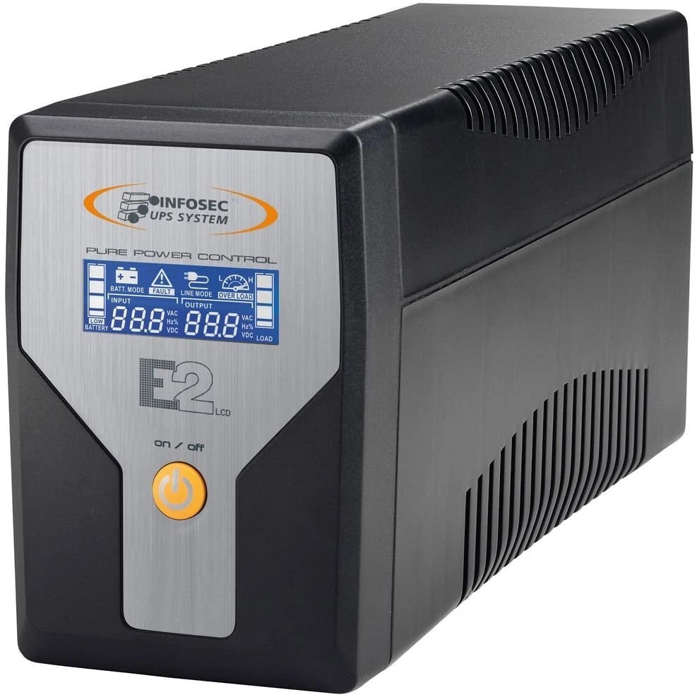 Gruppo di Continuità UPS E2 600VA LCD Line Interactive Onda Sinusoidale