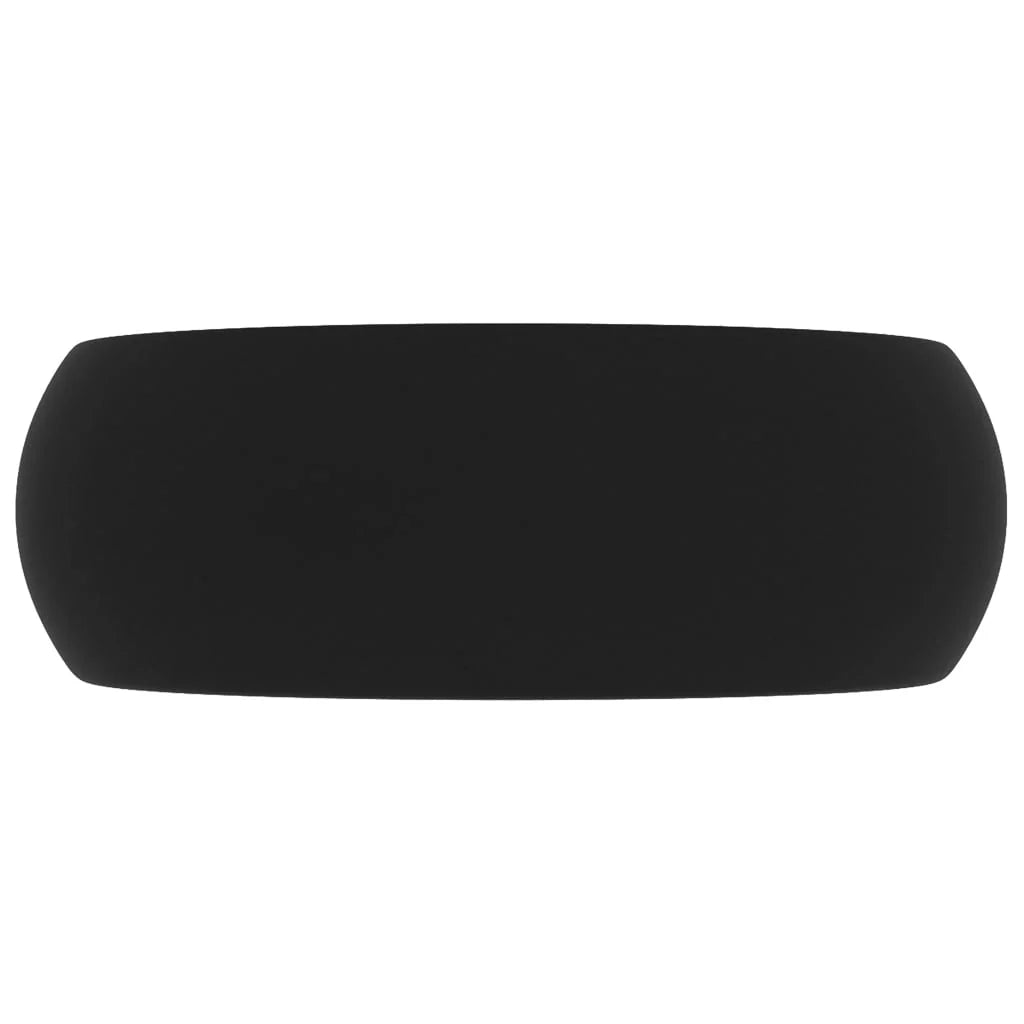 Lavabo da bagno rotondo di lusso diametro 40 cm ceramica nera opaca 02_0002750