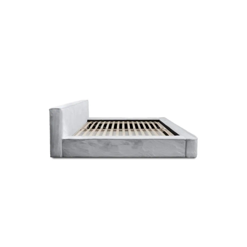 Letto contenitore ORLANE – Bianco Nuvola Polare – 160x200 cm – Rete sollevabile – Design di alta gamma