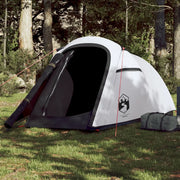 Tenda Campeggio a Tunnel 2 Persone-Tenda per Escursionismo Bianca Tessuto Impermeabile 771553