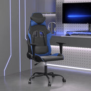 vidaXL Sedia da Gaming Nera e Blu in Similpelle