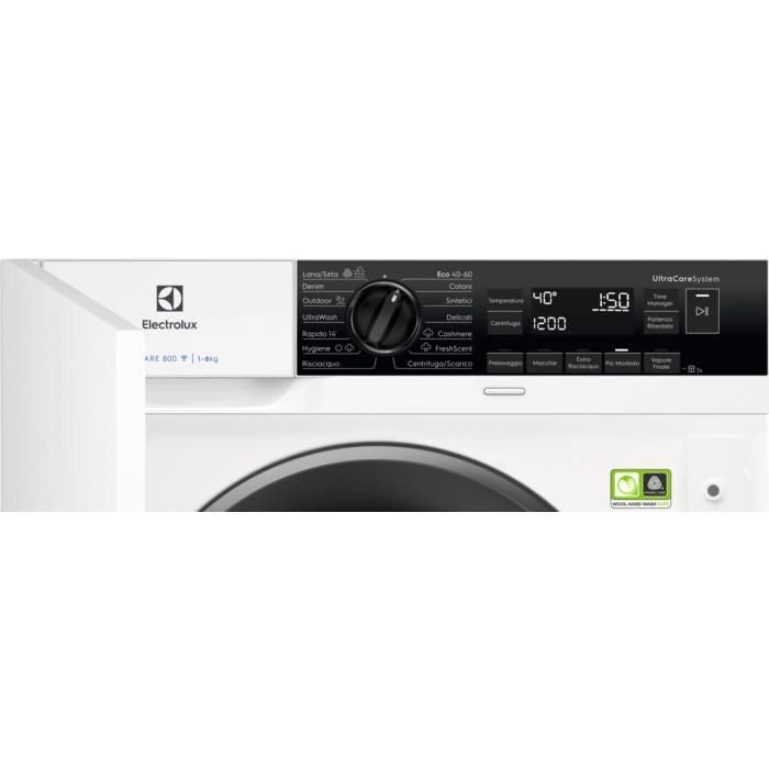 Electrolux EW8F384BI PerfectCare 800 Lavatrice da Incasso Vapore PRO SensiCare System Classe energetica A Capacita' di carico 8 Kg Centrifuga 1351 giri