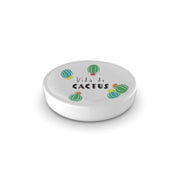 Porta Saponetta in Ceramica Bianca Bagno Cactus