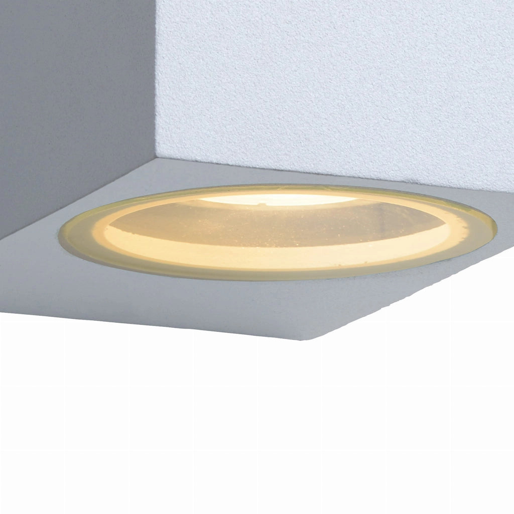 Applique esterna Lucide Zora 2xGU10 5W 3000K IP44 bianca