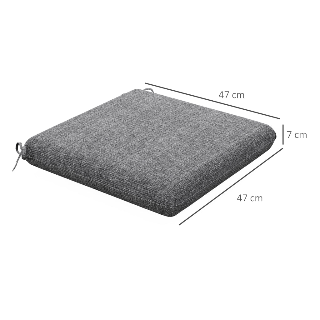 Set di 4 cuscini per sedie ¨C zephmum ¨C grigio 47x47 cm
