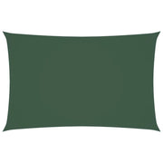 Parasole a Vela Oxford Rettangolare 2x4,5 m Verde Scuro