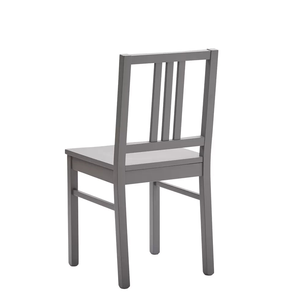 Set 2 sedie legno shabby grigio seduta legno l.43 h.87 p.48 - Mobili 2G