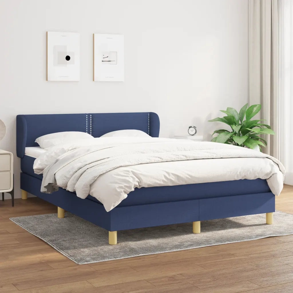 Giroletto a Molle con Materasso Blu 140x200 cm in Tessutocod mxl 121962