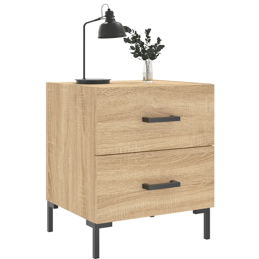 Comodino Rovere Sonoma 40x35x47,5 cm in Legno Multistrato 827314