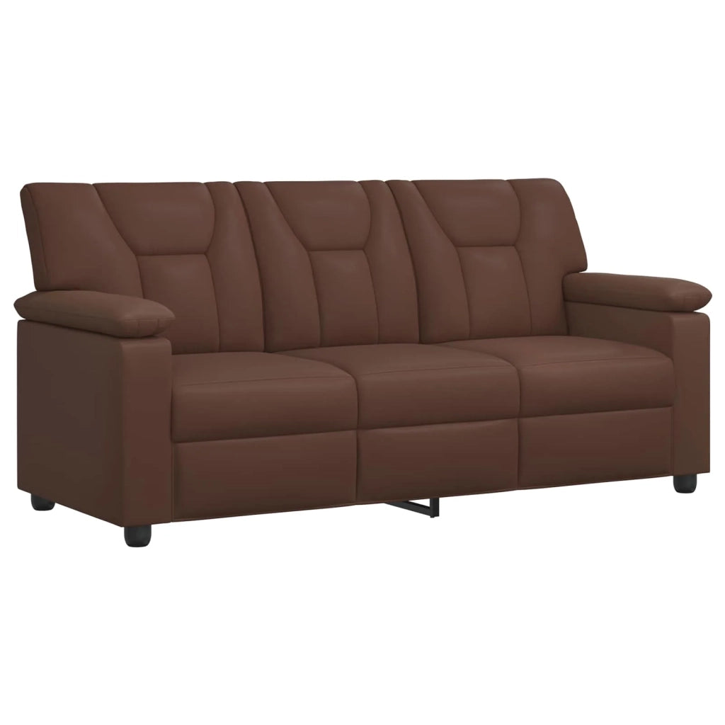 Set di divani 2 pcs Marrone Similpelle 3430560