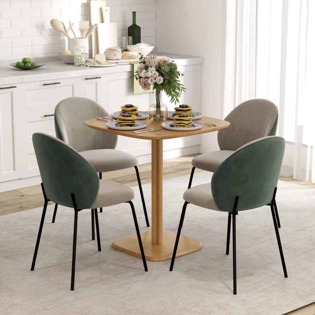 Tavolo da pranzo quadrato ¨C Xylo ¨C legno naturale 70x70 cm per 4 persone