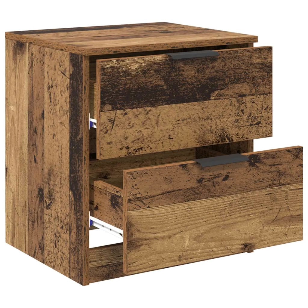Armadio da Notte 2 pcs Legno vecchio 45 x 39 x 50cm