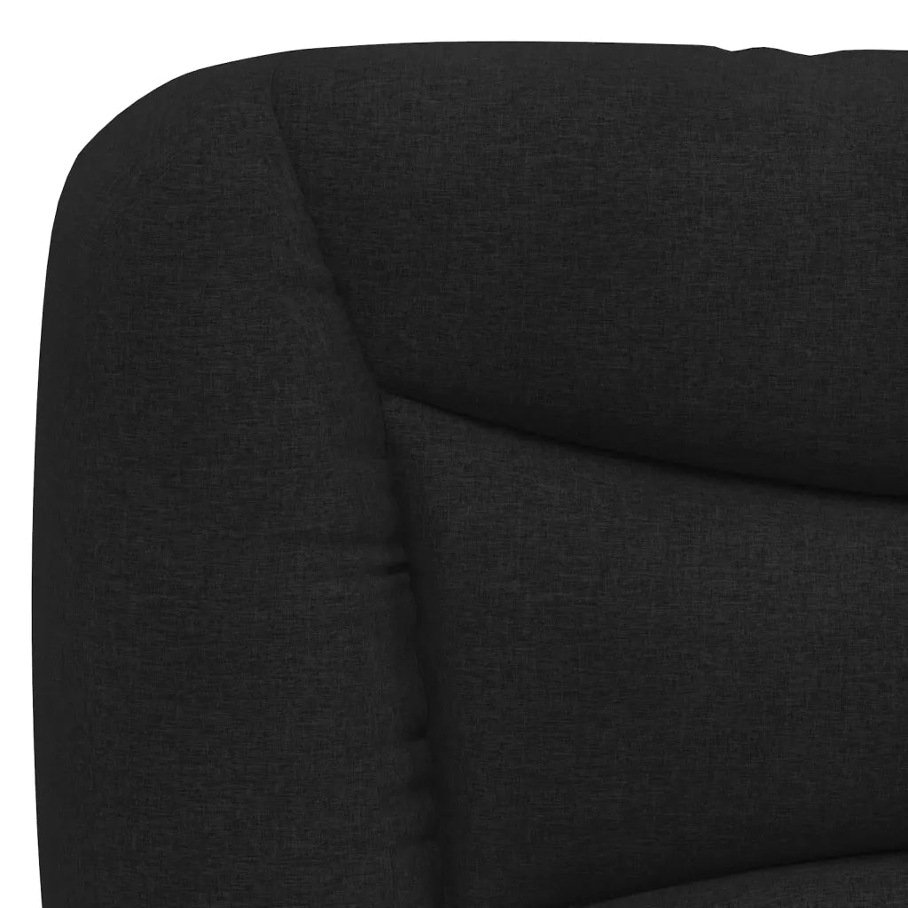 Cuscino Testiera Hvar Nero 200 cm in Tessuto CFW2280653