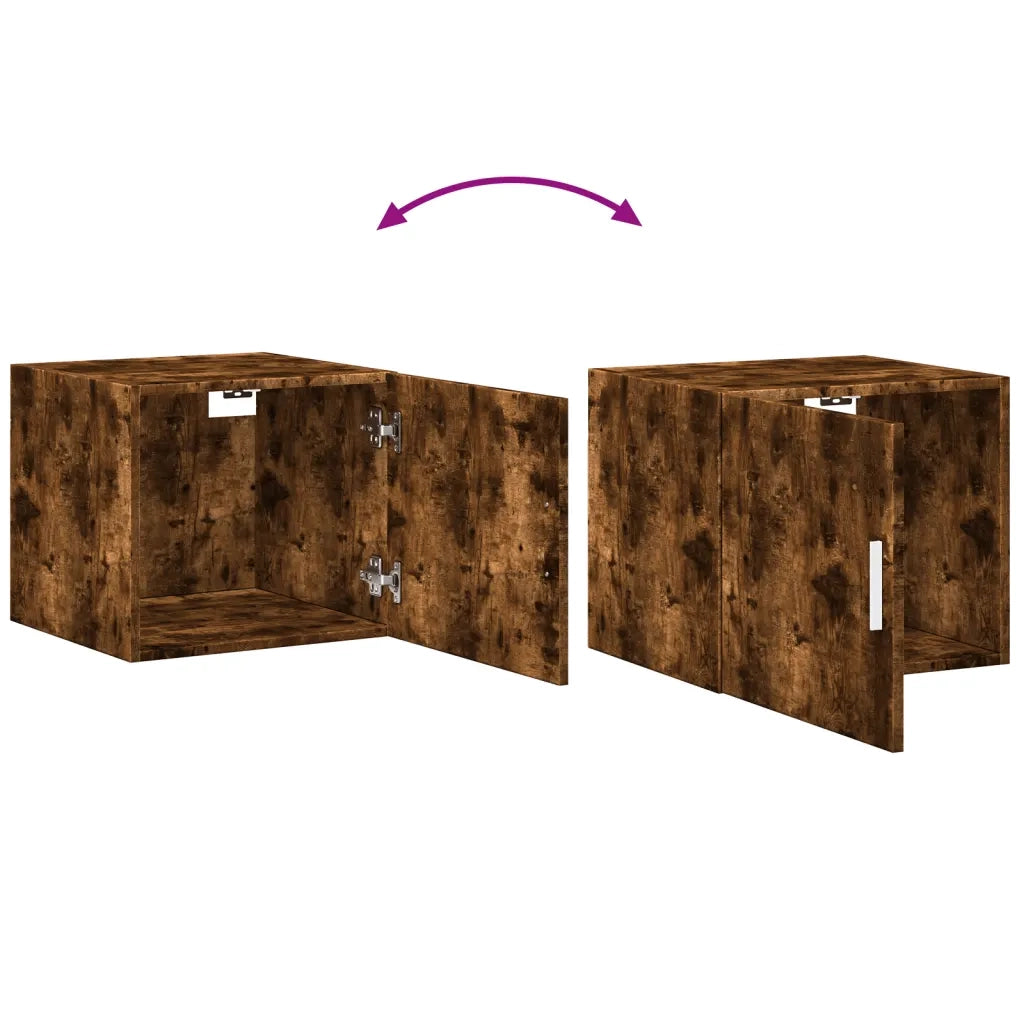 vidaXL Mobile a Parete Rovere Fumo 45x42,5x40 cm in Legno Multistrato
