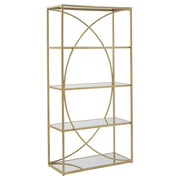 Libreria VKH219, Oro, Metallo, 90x38x180 cm