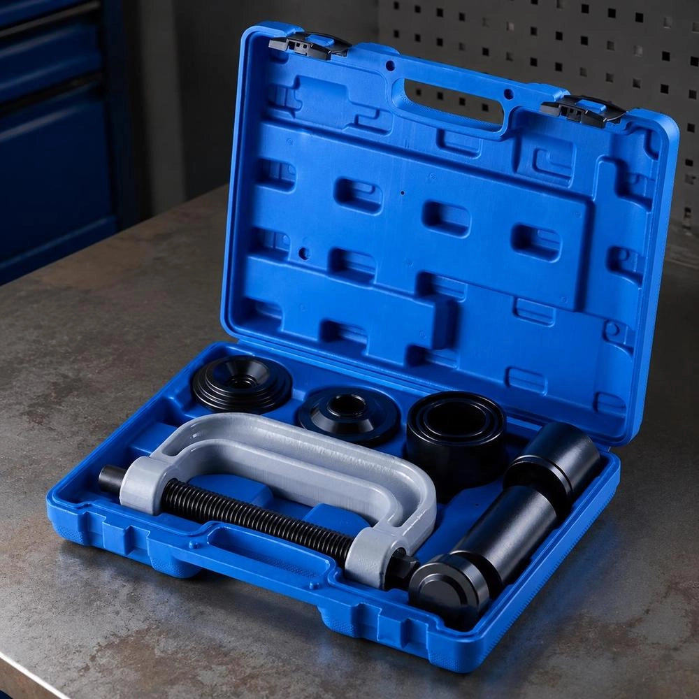Bearing Press Set 10+24-piece, 2 In 1 Ball Joint Press & Wheel Bearing Puller Set, Seal Driver Set With 13 Bushings, C-frame And Sleeves, Robust Disassembly And Installation Set With Case
