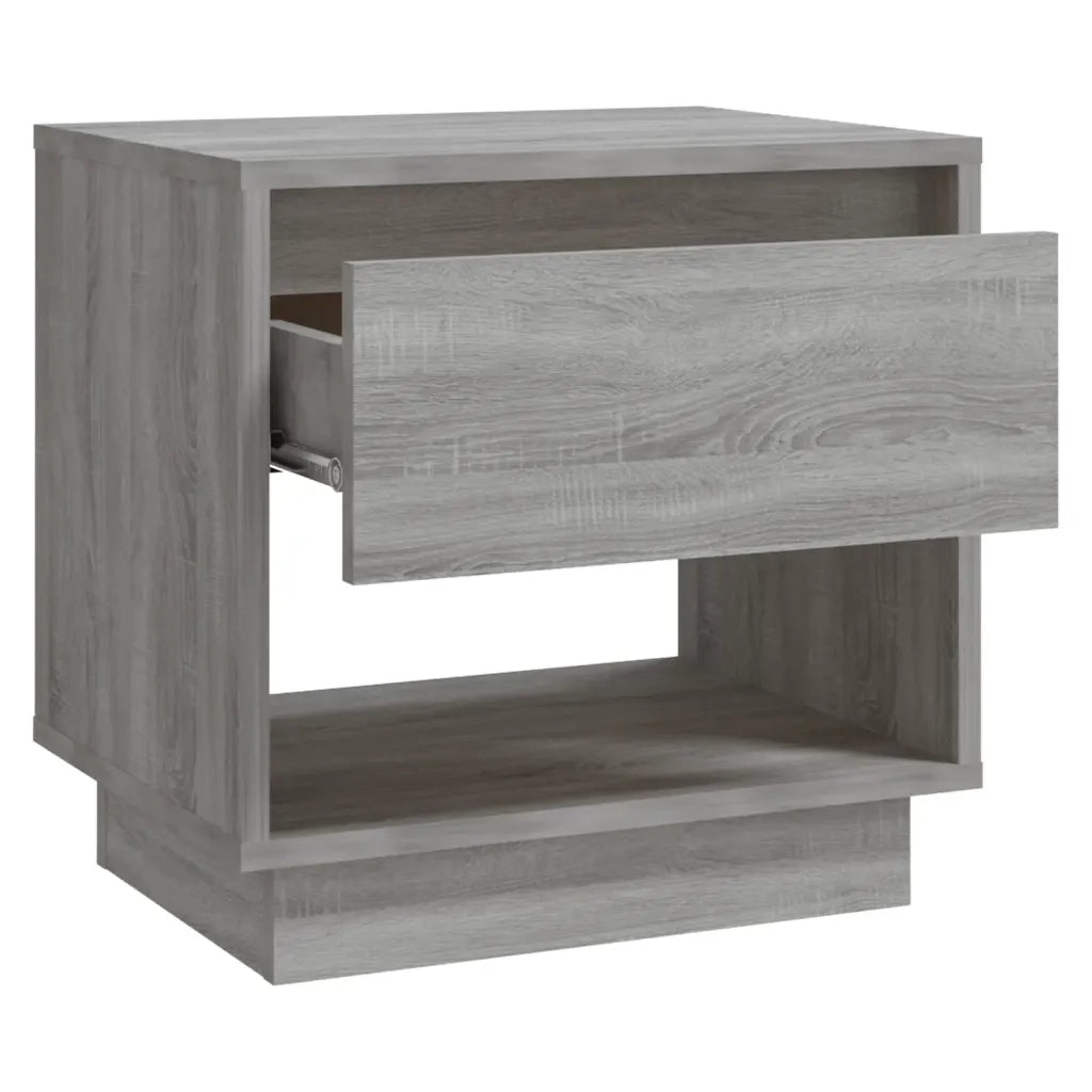 Comodini 2 pz-Set di 2 Tavolino da notte Grigio Sonoma 45x34x44 cm in Truciolato