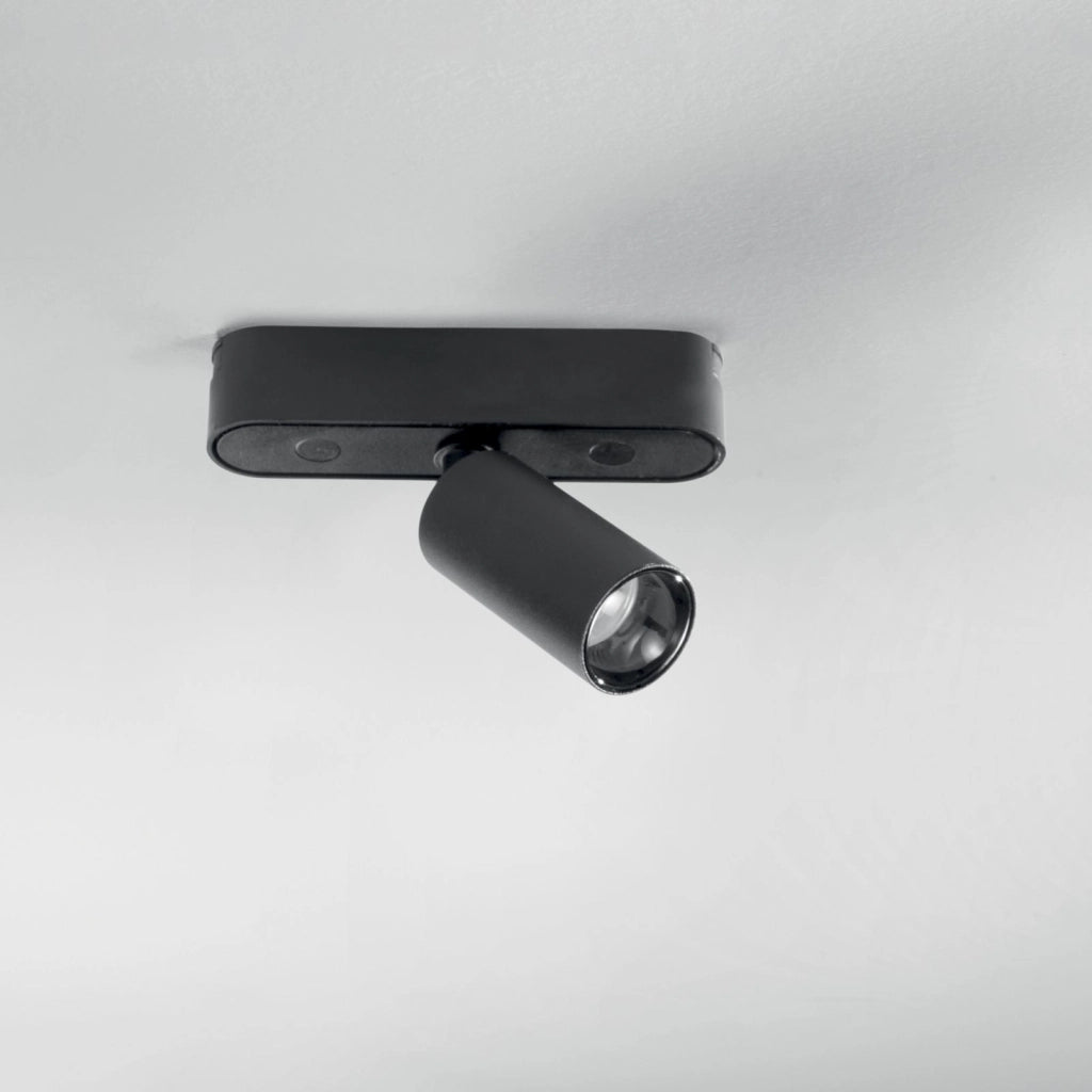 FARO BINARIO LED BERNINI 48V NERO 5W 550LM CCT 3000K-4000K 3,1X9,47CM