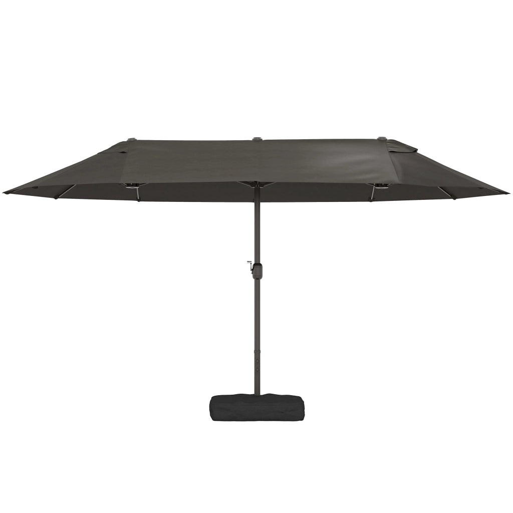 Ombrellone da giardino rettangolare ¨C zephmum ¨C grigio 460x270x240 cm