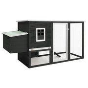 Pollaio all'Aperto con 1 Casetta di Cova Grigio in Legno  cod mxl 53183
