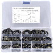 Set di Gomme a Sealing per Olio 110 pezzi - Afdichtimenti - Oliostopperi M6/M8/M10/M12/M14/M16/M18/M20 - Scatola di Ripostiglio - Strumento Indispensabile - Afdichtimenti per Olio