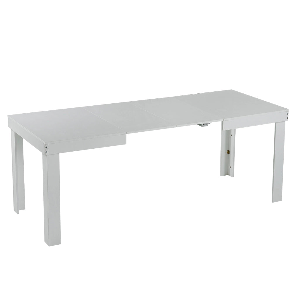 Tavolo da Pranzo Allungabile Fino a 6 Posti 120-200cm Bianco Cucina Estensibile