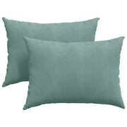 Cuscini da Divano 2 pz | Cuscini per sedie Verde Mare 70 x 50 cm Tessuto in Cords