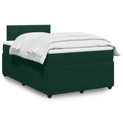 Giroletto a Molle con Materasso Verde Scuro 120x190 cm Velluto 3287689