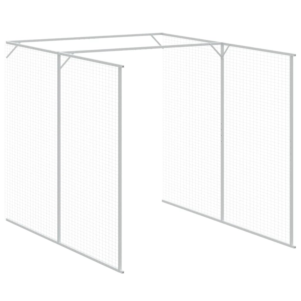 Cuccia per cani con recinto 165 x 659 x 181 cm antracite 02_0043474
