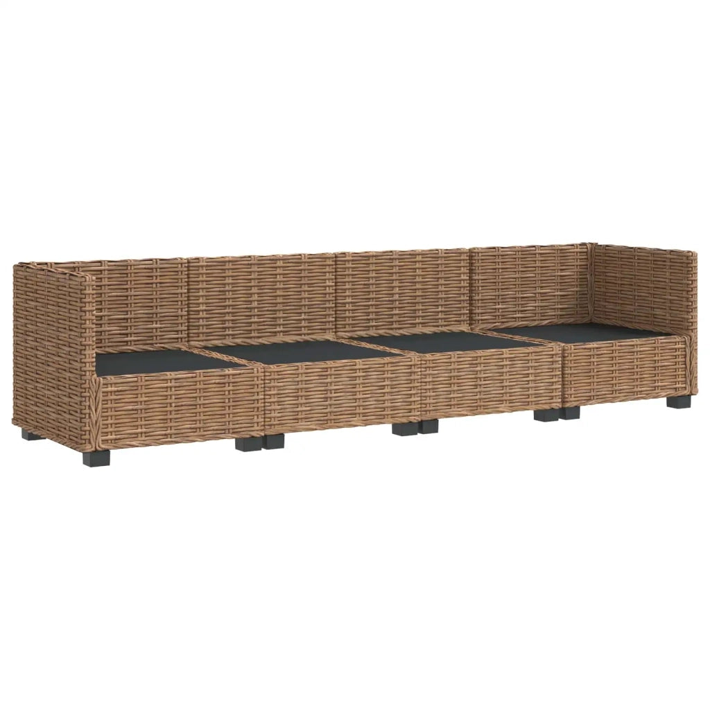4 pz Set Lounge in Rattan con Cuscini GENDT Rattan naturale 3429860