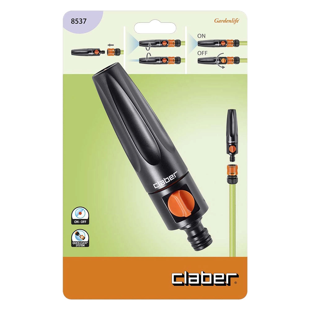 LANCIA DOPPIO GETTO REGOLABILE Art. 8537 - con innesto blister  - CLABER