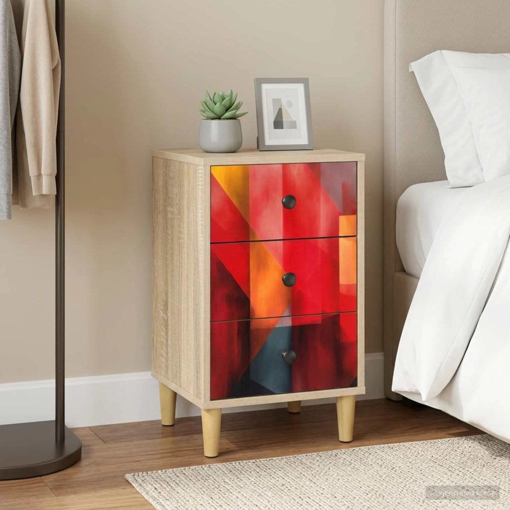 Armadio da Notte HEESCH Rovere Sonoma 36 x 33 x 60 cm 8007287