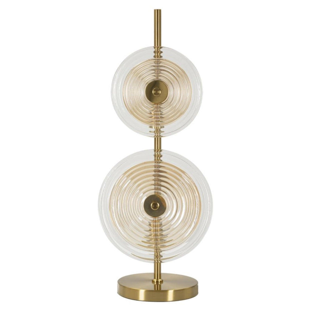 Lampada da Tavolo VKH170, Oro, Metallo, 25x25x63 cm