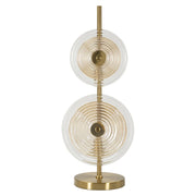 Lampada da Tavolo VKH170, Oro, Metallo, 25x25x63 cm