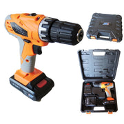 Trade Shop - Trapano Avvitatore Con Doppia Batteria Al Litio 25v 1.3ah Con Valigia 6221s -