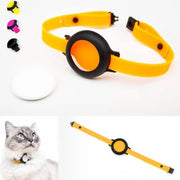 Collare per gatti - sicuro e comodo - 1 pezzo - neon arancione - silicone