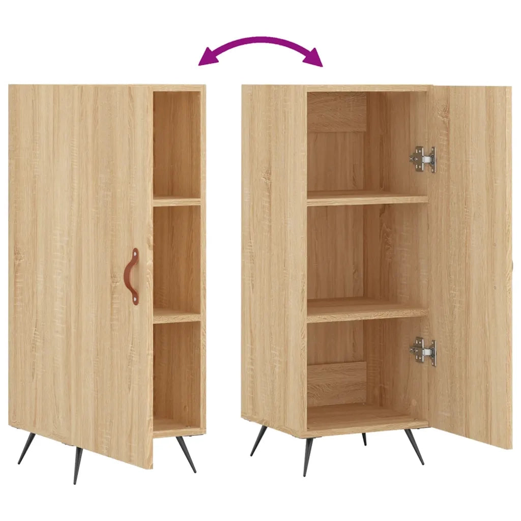 Credenza-Buffet-Armadio da cucina Rovere Sonoma 34,5x34x90 cm in Legno Multistrato 314552
