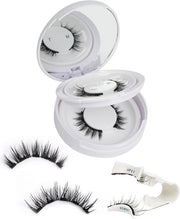 Wimpers magnetiche - Aspetto naturale senza colla e eyeliner - 2 paia di cigli falso con applicatore